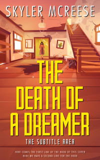 2D view of Premade Mystery & Thriller & Suspense Book Cover - Medium Carmine