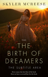 2D view of Premade Romance Book Cover - Gold Sand