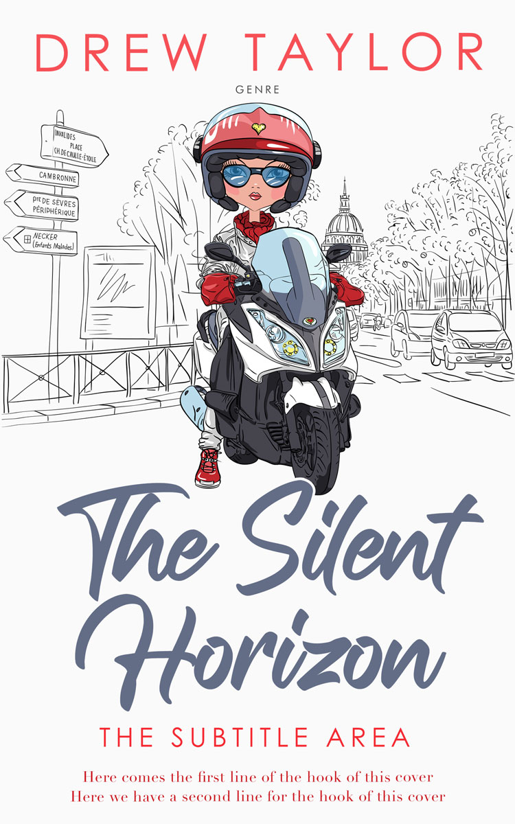 2D view of Premade Travel Book Cover - Trout