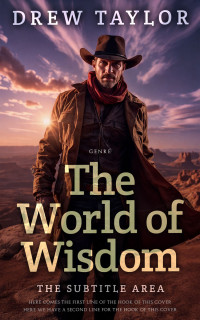 2D view of Premade Action & Adventure Book Cover - Cocoa Brown