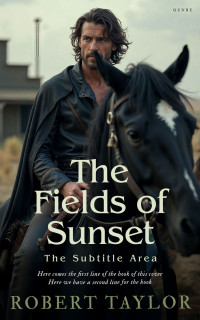 2D view of Premade Western Book Cover - Foggy Gray