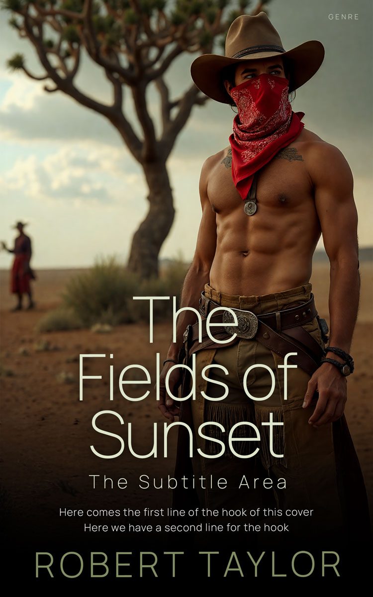 2D view of Premade Western Book Cover - Eternity