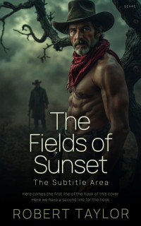 2D view of Premade Western Book Cover - Heavy Metal