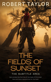 2D view of Premade Action & Adventure Book Cover - Tussock