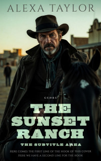 2D view of Premade Western Book Cover - Rangoon Green