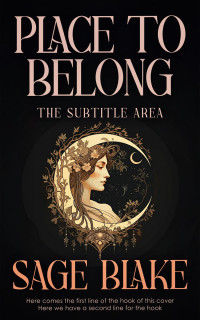 2D view of Premade Fantasy Book Cover - Tan