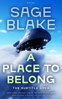 2D view of Azure #34178 - Premade Science Fiction Book Cover