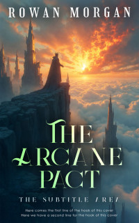 2D view of Premade Fantasy Book Cover - Limed Spruce