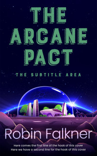 2D view of Premade Science Fiction Book Cover - Violet