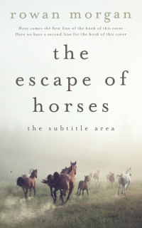 2D view of Premade Western Book Cover - Green White