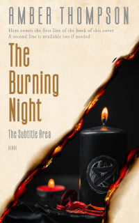 2D view of Premade Mystery & Thriller & Suspense Book Cover - Parchment