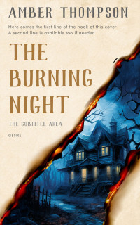 2D view of Premade Mystery & Thriller & Suspense Book Cover - Parchment