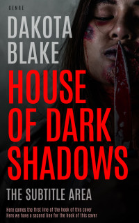 2D view of Premade Mystery & Thriller & Suspense Book Cover - Alizarin Crimson