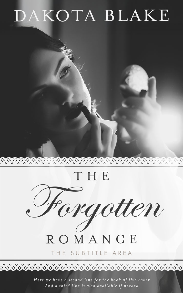 2D view of Premade Romance Book Cover - Gallery