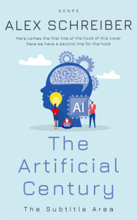 2D view of Premade Business Book Cover - Jagged Ice