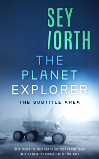 2D view of Premade Science Fiction Book Cover - Astronaut