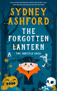 2D view of Premade Fantasy Book Cover - Teal Blue