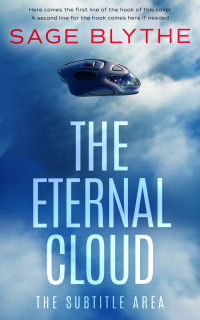 2D view of Hippie Blue #35019 - Premade Science Fiction Book Cover