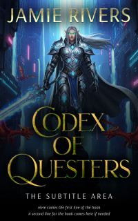 2D view of Premade LitRPG Book Cover - Ebony