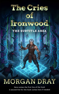 2D view of Premade LitRPG Book Cover - Ebony