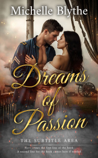 2D view of Premade Romance Book Cover - Taupe