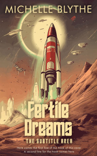 2D view of Premade Science Fiction Book Cover - Tobacco Brown