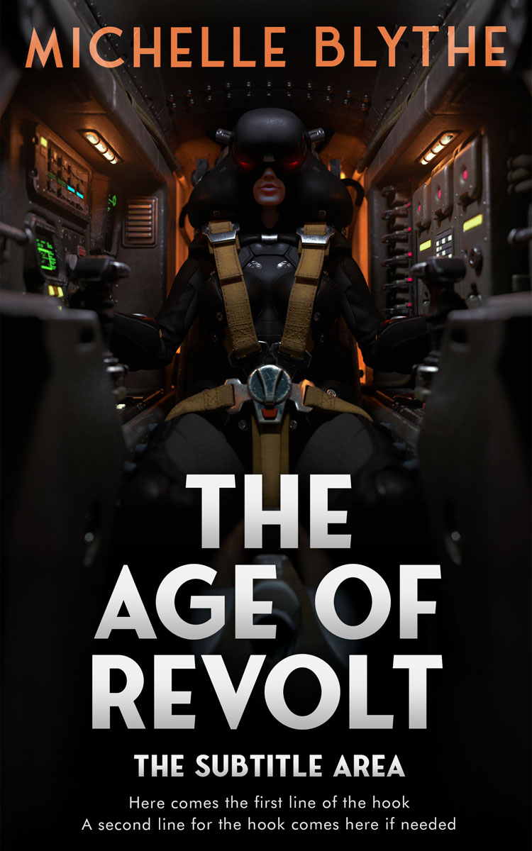 2D view of Premade Science Fiction Book Cover - Rangoon Green