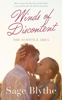 2D view of Premade Romance Book Cover - White Rock