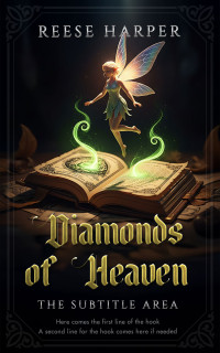 2D view of Premade Fantasy Book Cover - Cod Gray