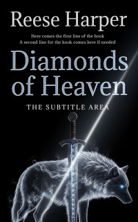 2D view of Premade Fantasy Book Cover - Cadet Blue