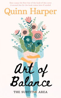 2D view of Premade Romance Book Cover - White Linen