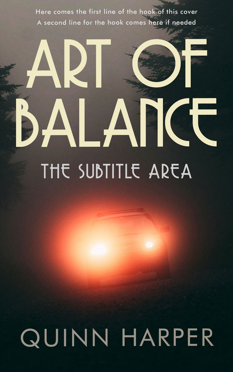 2D view of Premade Mystery & Thriller & Suspense Book Cover - Heavy Metal