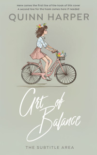 2D view of Premade Chick Lit Book Cover - Kangaroo