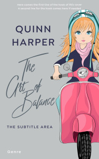 2D view of Premade Chick Lit Book Cover - Pink Swan