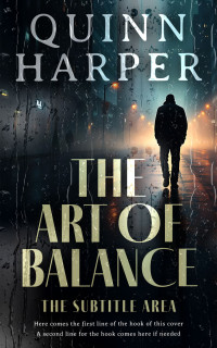 2D view of Premade Mystery & Thriller & Suspense Book Cover - Heathered Gray