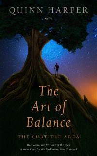 2D view of Premade Fantasy Book Cover - Black