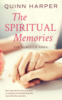 2D view of Premade Romance Book Cover - Parchment