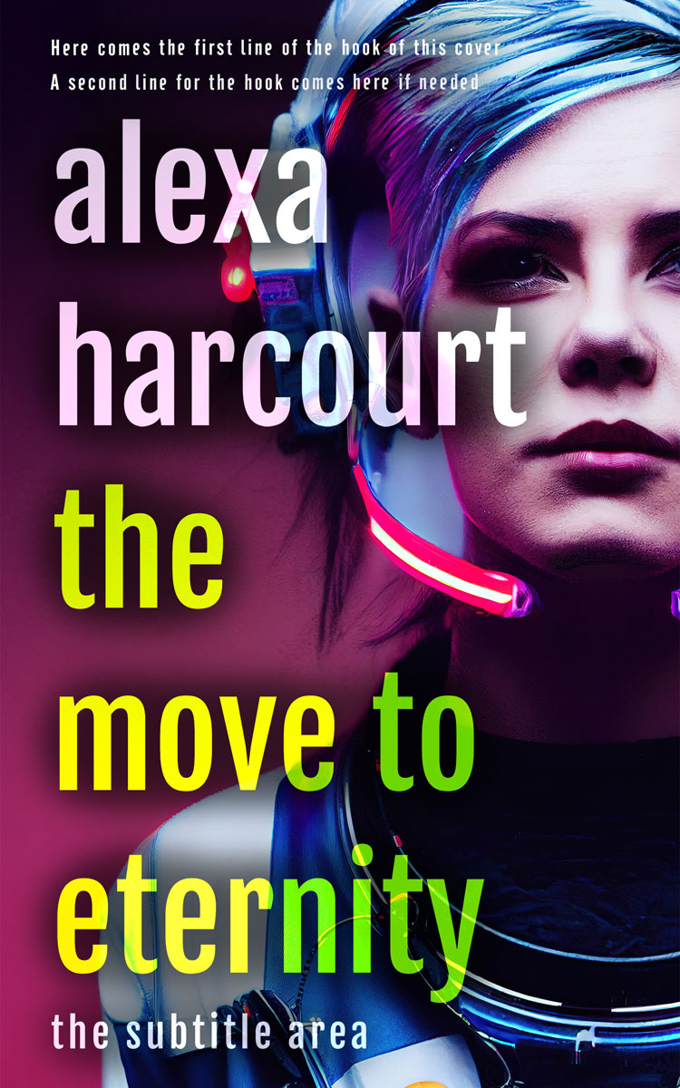 2D view of Premade Science Fiction Book Cover - Cameo