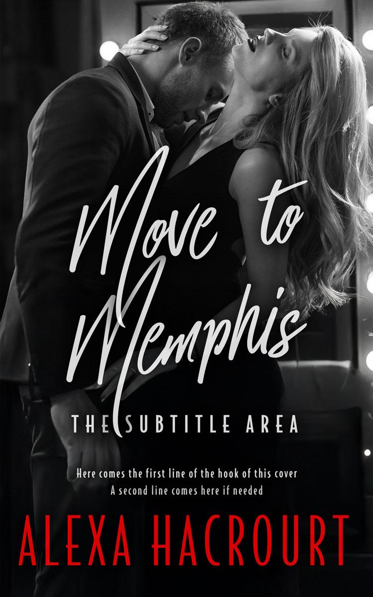 2D view of Premade Romance Book Cover - Cod Gray