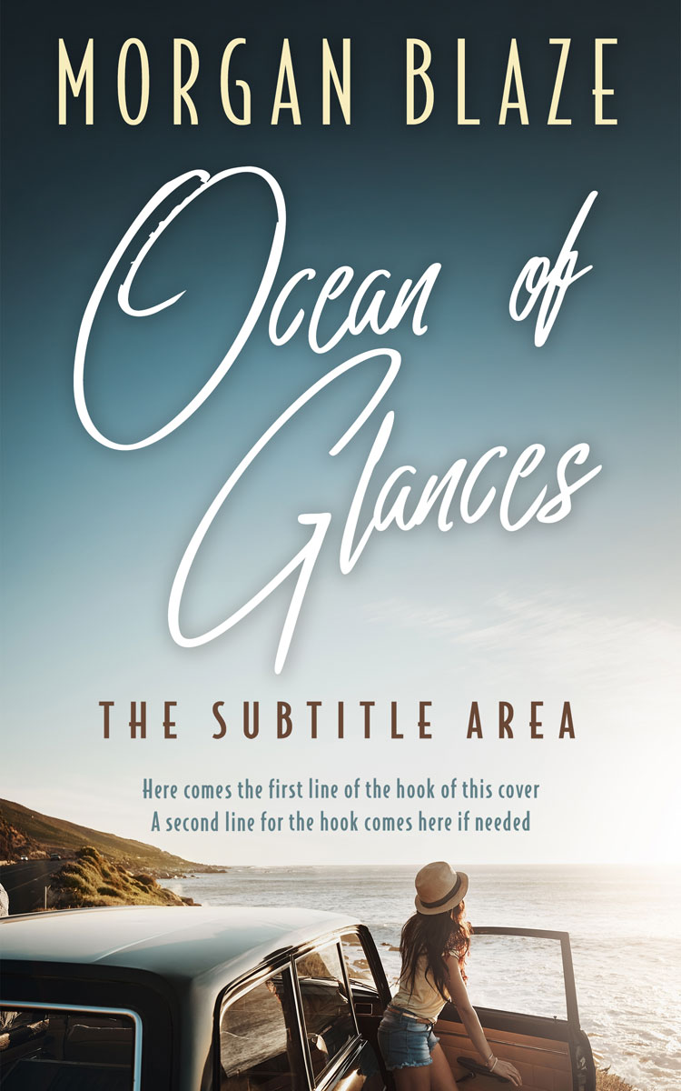 2D view of Premade Romance Book Cover - Pumice