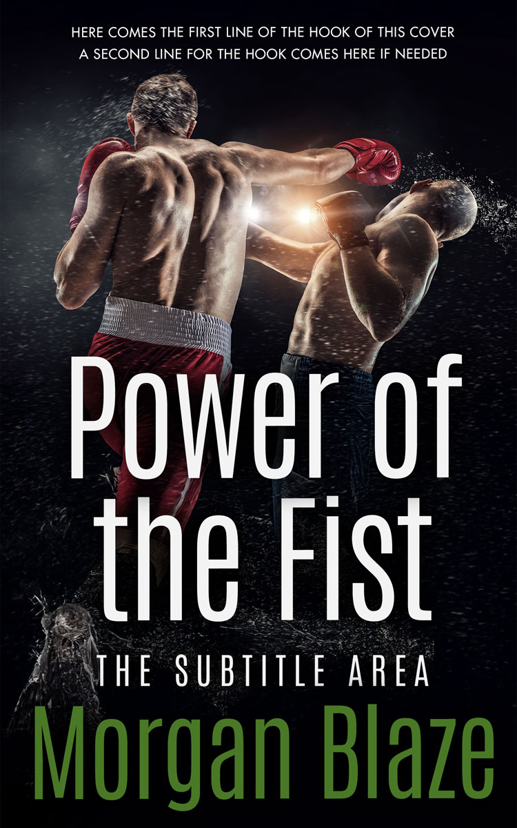 2D view of Premade Sports & Fitness Book Cover - Swirl