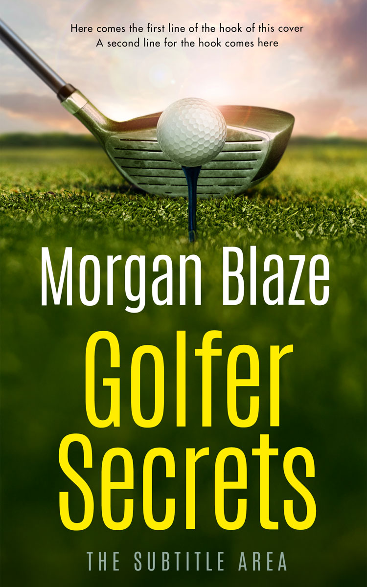 2D view of Premade Sports & Fitness Book Cover - Putty