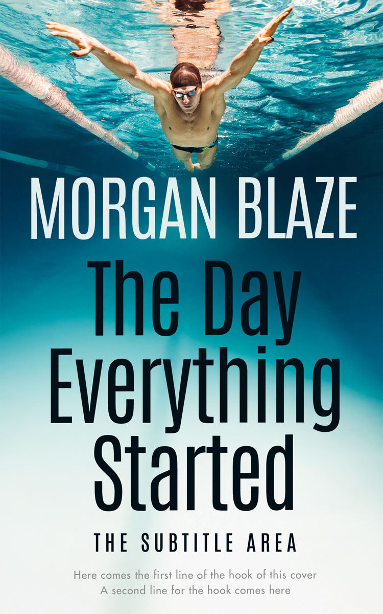 2D view of Premade Sports & Fitness Book Cover - Gray Nurse