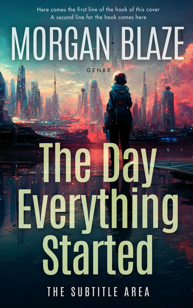 2D view of Premade Science Fiction Book Cover - Rodeo Dust