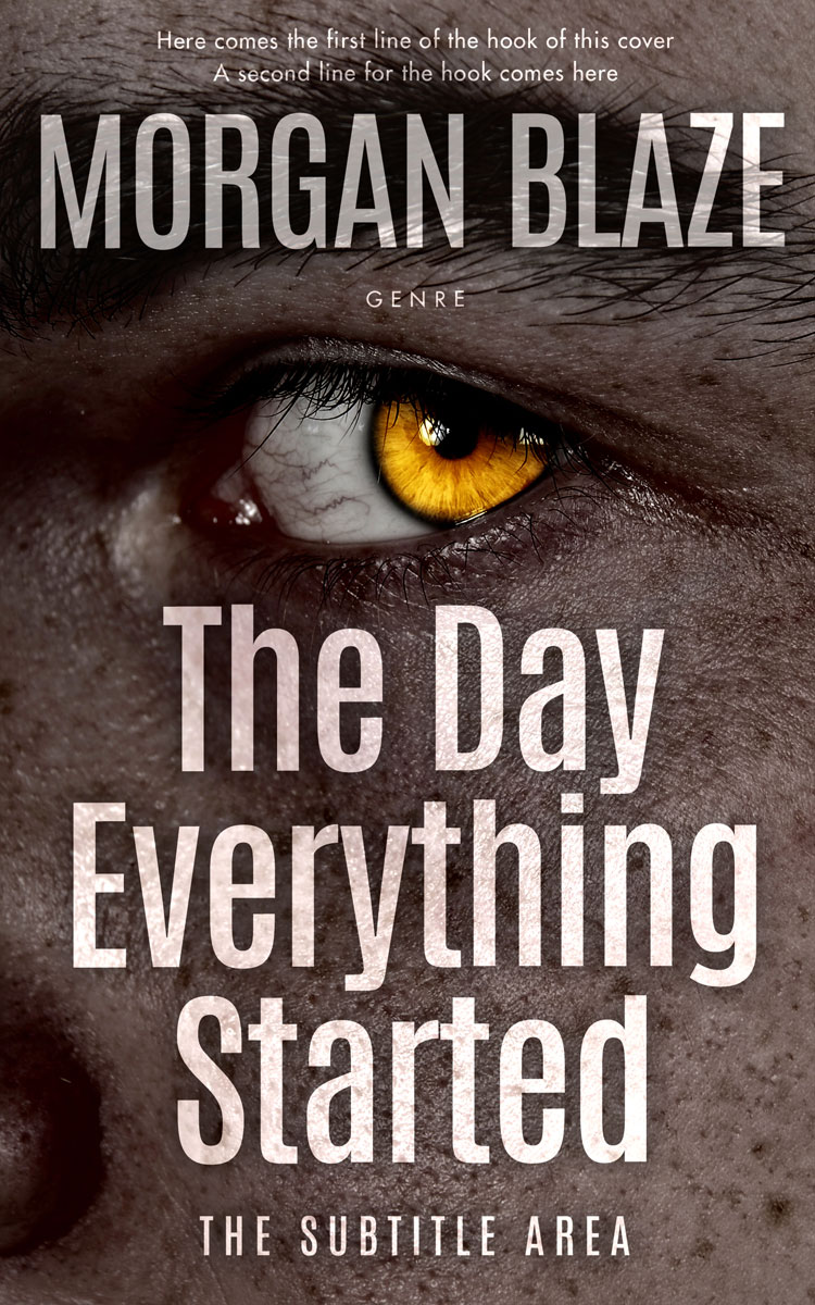 2D view of Premade Horror Book Cover - Woody Brown