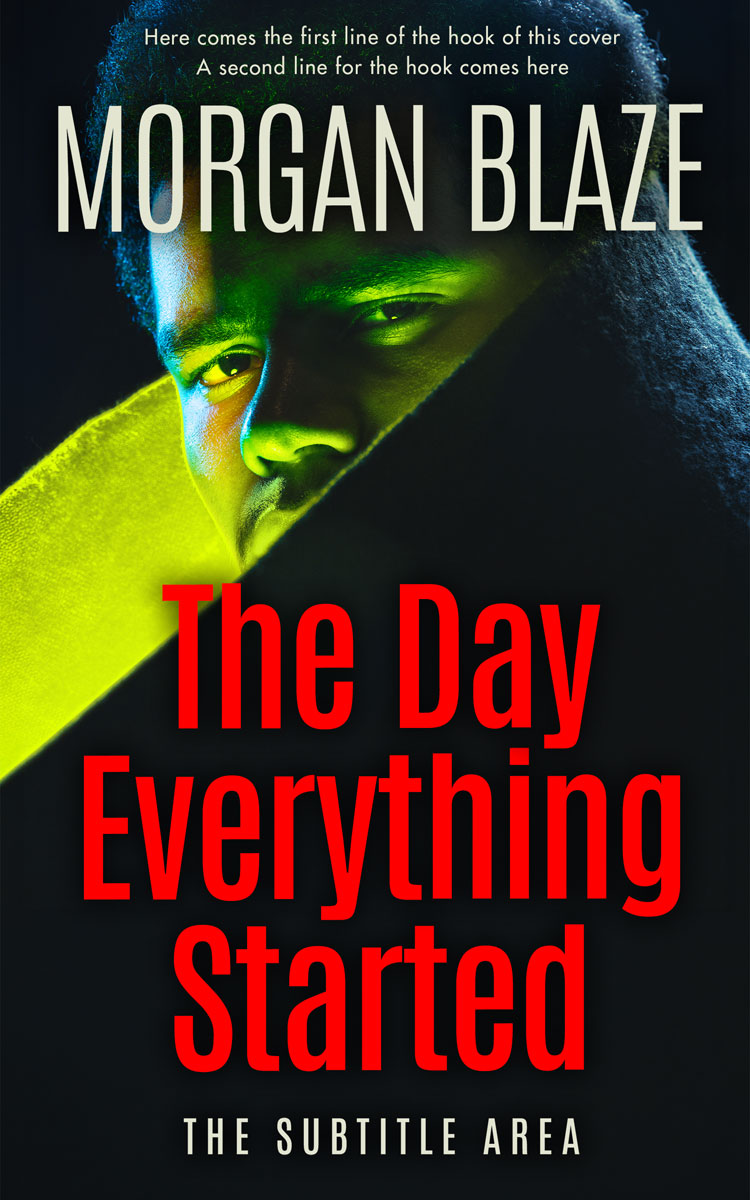 2D view of Premade Mystery & Thriller & Suspense Book Cover - Hot Cinnamon