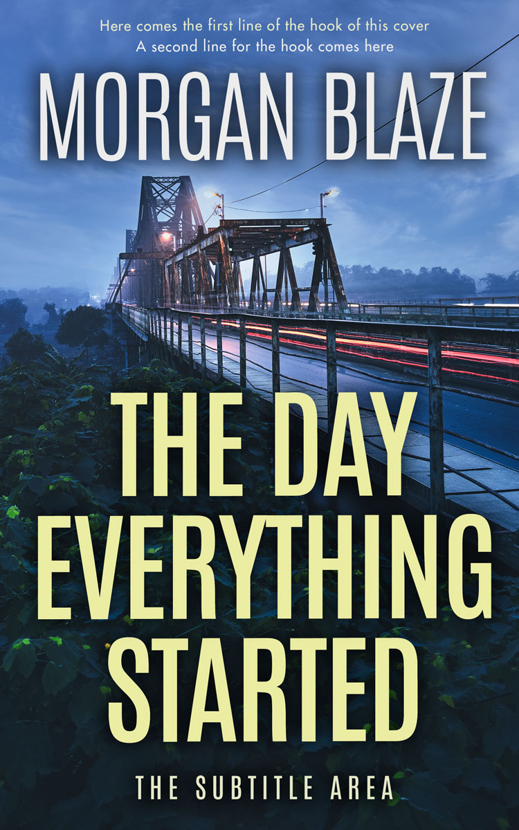 2D view of Premade Mystery & Thriller & Suspense Book Cover - Beryl Green