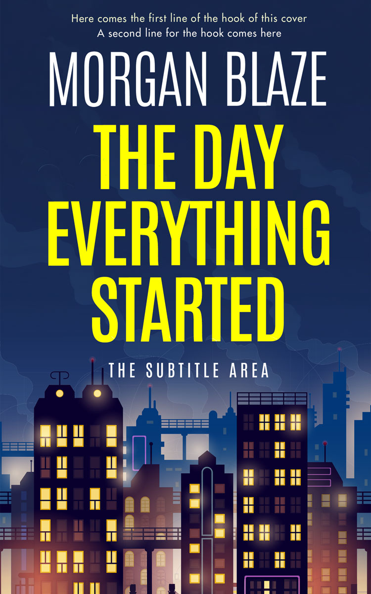 2D view of Premade Mystery & Thriller & Suspense Book Cover - Cloud Burst