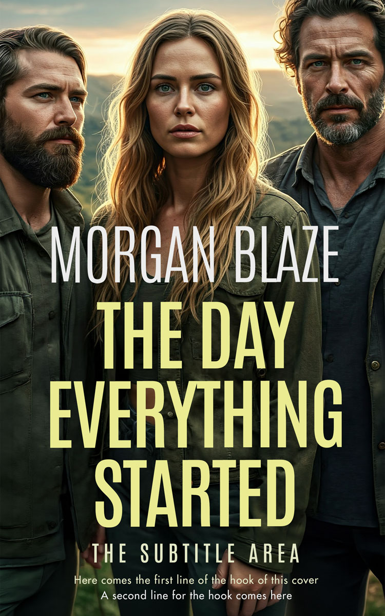 2D view of Premade Mystery & Thriller & Suspense Book Cover - Winter Hazel