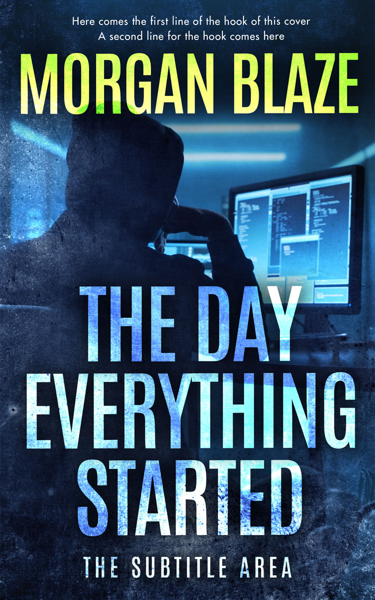 2D view of Premade Mystery & Thriller & Suspense Book Cover - Big Stone